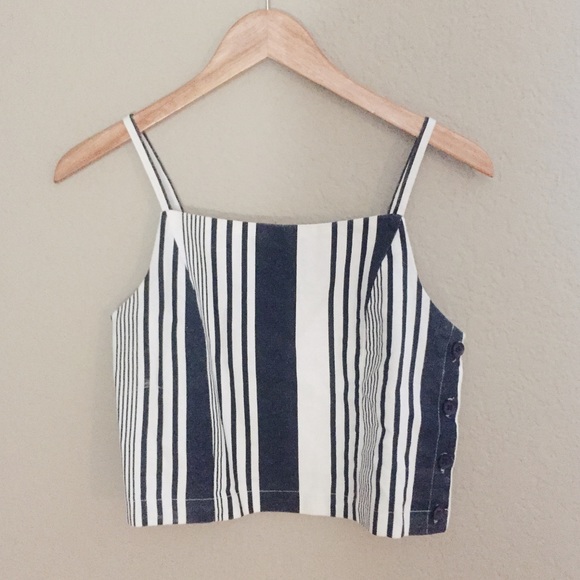 Sloan Boutique Tops - Striped Crop Tank